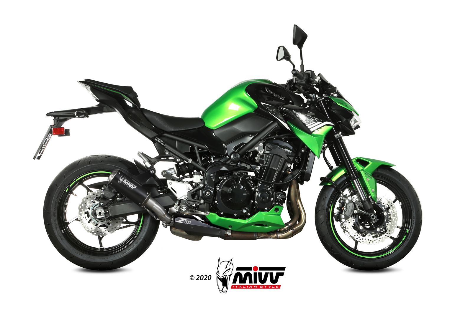 MIVV MK3 black stainless steel Kawasaki Z 900 20-24