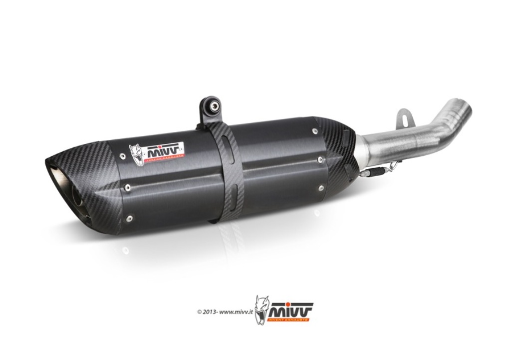 MIVV Suono Edelstahl schwarz Yamaha YZF 1000 R1 07-08
