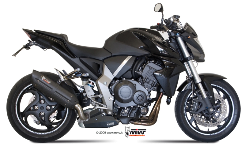 MIVV Suono Edelstahl schwarz Honda CB 1000 R 08-17