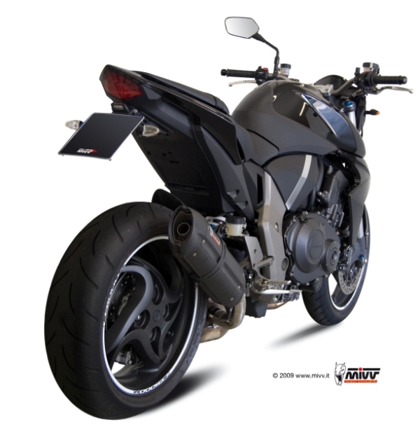 MIVV Suono Edelstahl schwarz Honda CB 1000 R 08-17