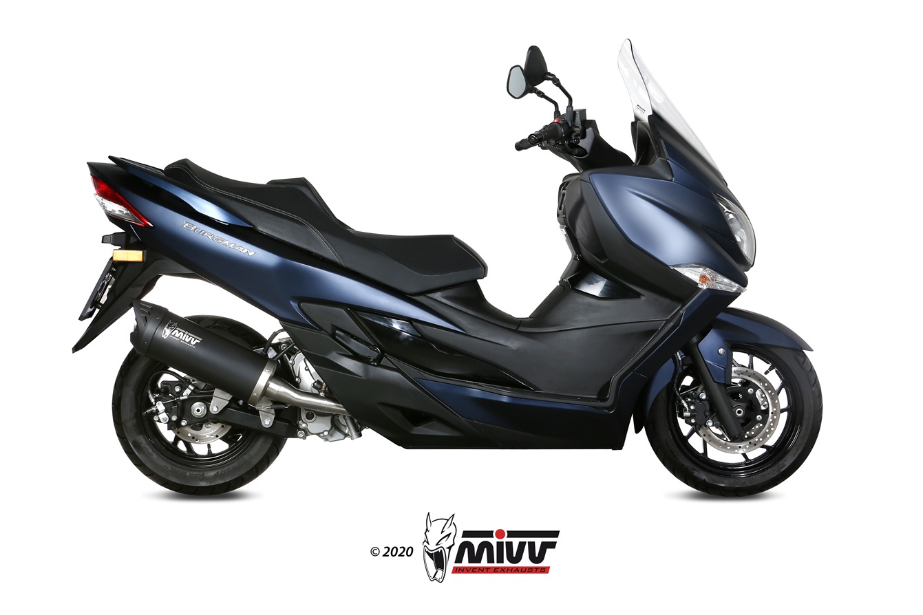 MIVV MOVER Edelstahl schwarz SUZUKI BURGMAN 400 2017 > 2020