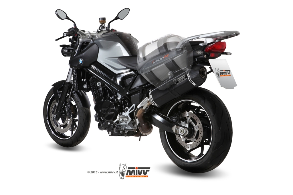 MIVV Speed Edge Edelstahl schwarz BMW F 800 R 09-20