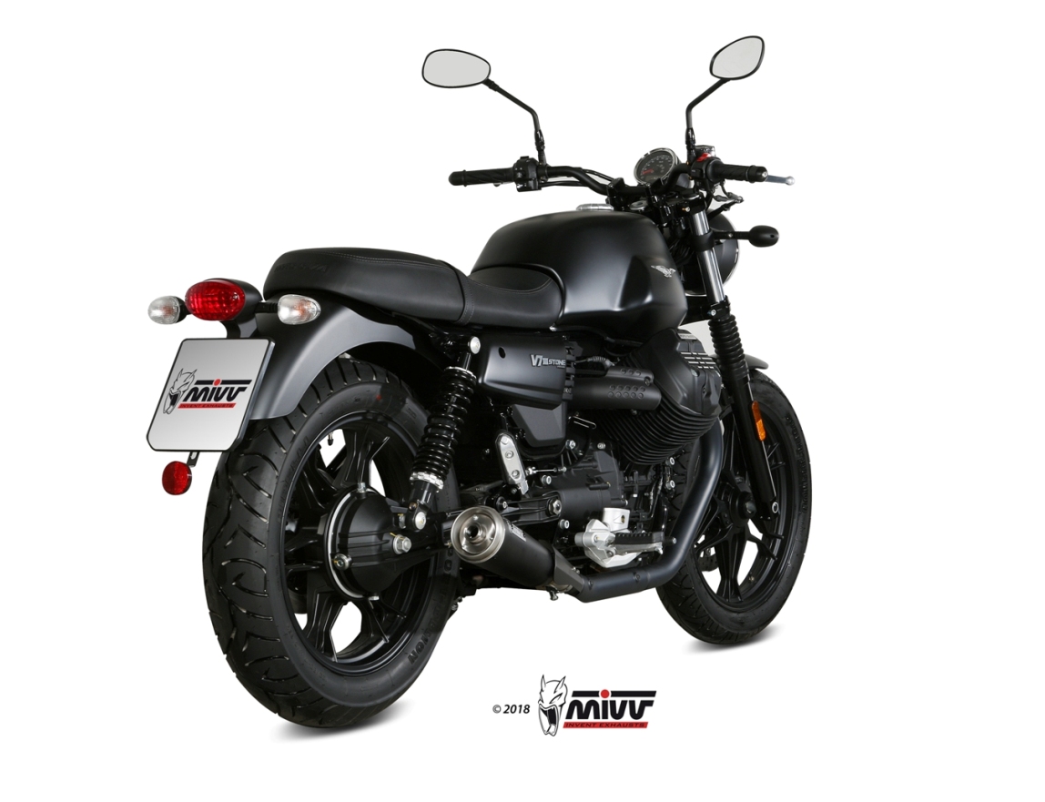 MIVV Ghibli Black Steel Moto Guzzi V7 III 17-20