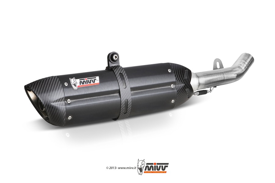 MIVV Suono Edelstahl schwarz Suzuki GSX-R 600 06-07 - GSX-R 750 06-07