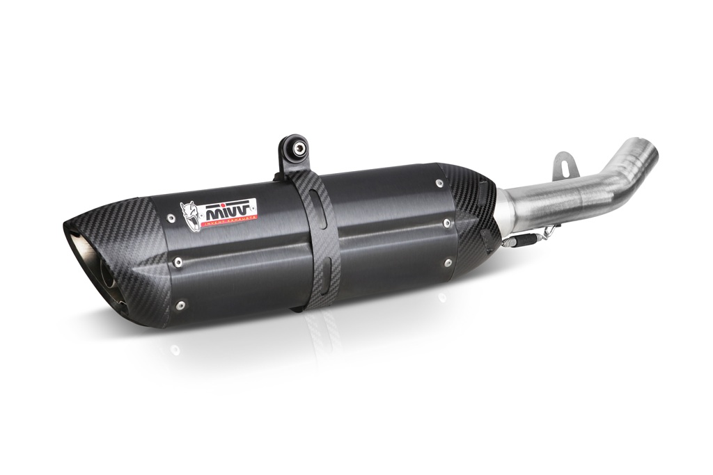 MIVV Suono Edelstahl schwarz Suzuki GSX-R 600-750 11-17