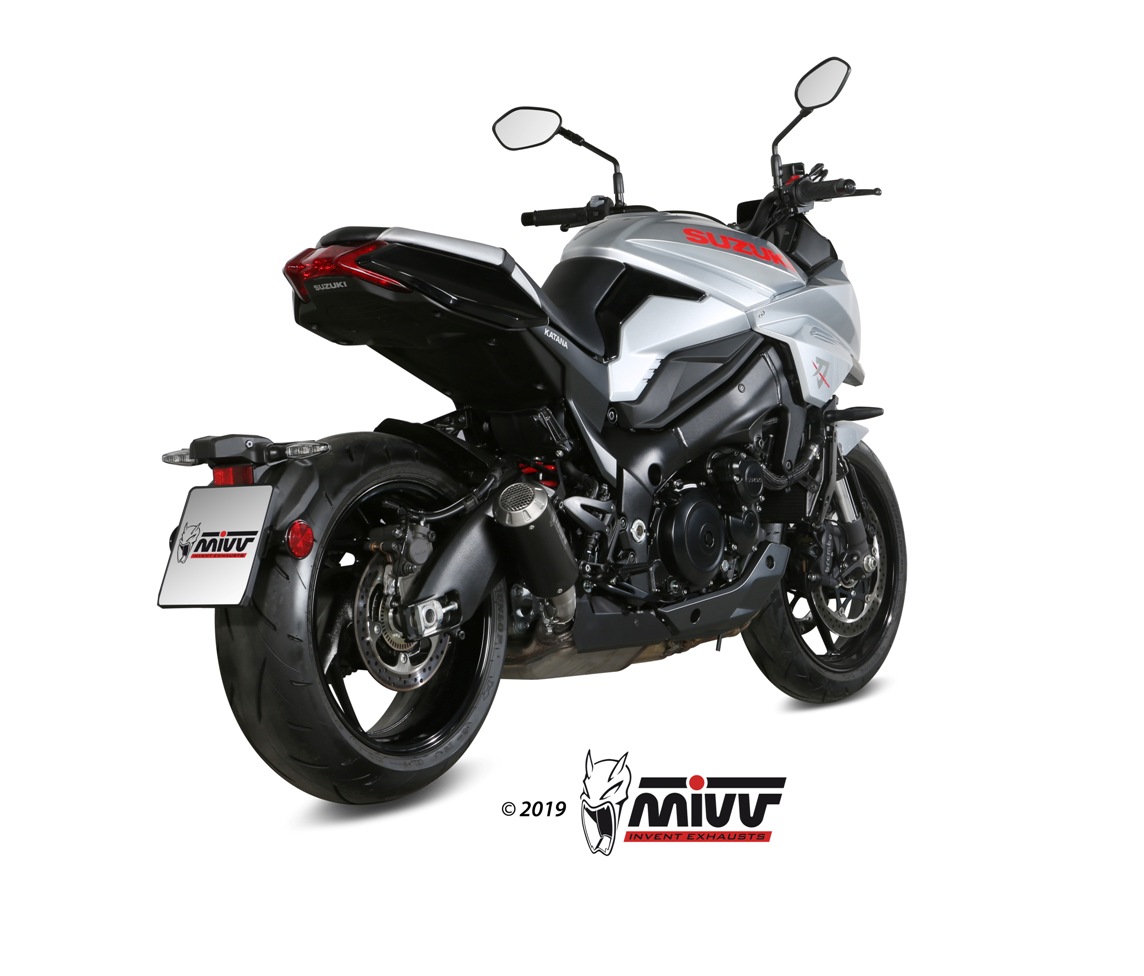 MIVV MK3 black stainless steel SUZUKI GSX-S 1000 KATANA 2019-2024